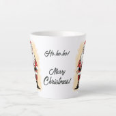 Retro Santa Cristmas Latte Tasse (Vorderseite)