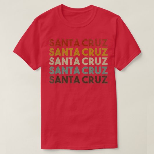 Retro Santa Cruz California T-Shirt (Design vorne)