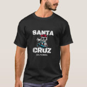 Retro Santa Cruz Skater Epic California Skeleton T T-Shirt (Vorderseite)