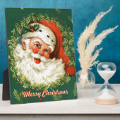 Retro Santa Decorative Plaque Fotoplatte (Seite)