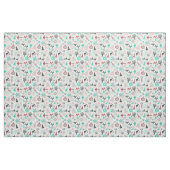 Retro Santa Deers Christmas Fabric Stoff (Yard (91,4 cm))