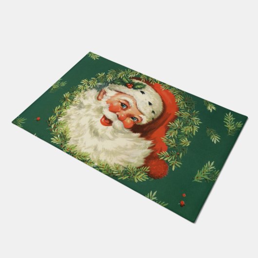 Retro Santa Doormat Fußmatte (Schrägansicht)