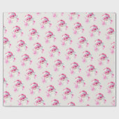 Retro Santa Face Peace Sign Christmas White Geschenkpapier (Flach)