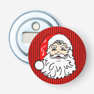 Retro Santa Face Red Flaschenöffner