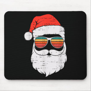Retro Santa Face schwelgte Weihnachten im Juli Som Mousepad
