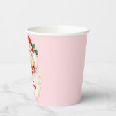 Retro Santa Geburtstag Pappbecher (Links)