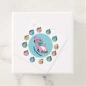 Retro Santa Geschenkanhänger (Beispiel)