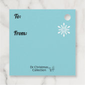 Retro Santa Geschenkanhänger (Rückseite)