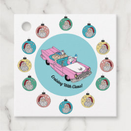 Retro Santa Geschenkanhänger