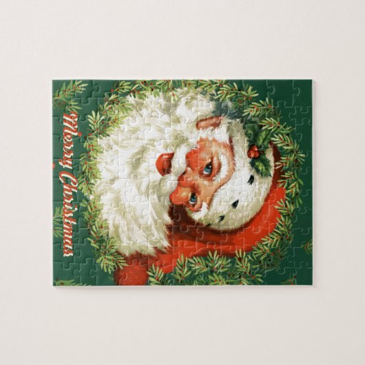 Retro Santa Gift Puzzle (Horizontal)