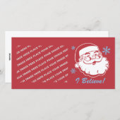 Retro Santa Glauve Feiertagskarte (Vorne/Hinten)