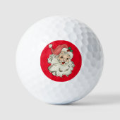 Retro Santa Golfball (Vorderseite)