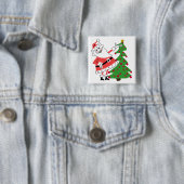 Retro Santa Holiday Tshirts und Geschenke Button (Beispiel)