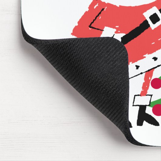 Retro Santa Holiday Tshirts und Geschenke Mousepad (Ecke)