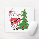 Retro Santa Holiday Tshirts und Geschenke Mousepad (Mit Mouse)
