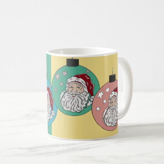 Retro Santa Kaffeetasse (VorderseiteRechts)