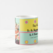 Retro Santa, Kekse und Milch, und tanzende Poodle Kaffeetasse (Mittel)