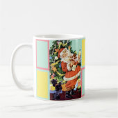 Retro Santa, Kekse und Milch, und tanzende Poodle Kaffeetasse (Links)