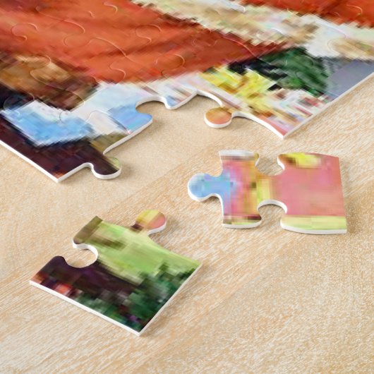 Retro Santa, Kekse und Milch, und tanzende Poodle Puzzle (Seite)