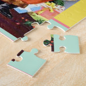 Retro Santa, Kekse und Milch, und tanzende Poodle Puzzle (Seite)