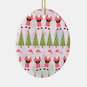 Retro Santa Keramikornament (Rechts)