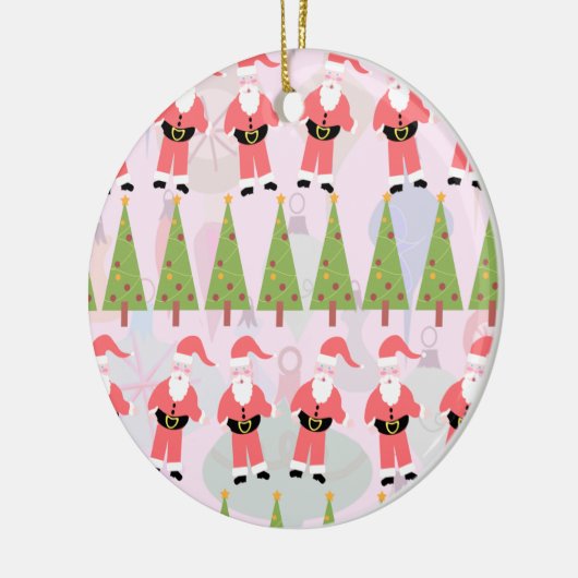 Retro Santa Keramikornament (Links)