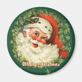 Retro Santa Magnet (Vorne)