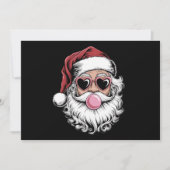 Retro Santa mit Brille blühende Weihnachten (Vorderseite)