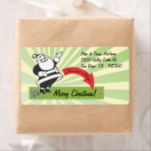 Retro Santa mit grünem Sonnenbrand (Insitu)