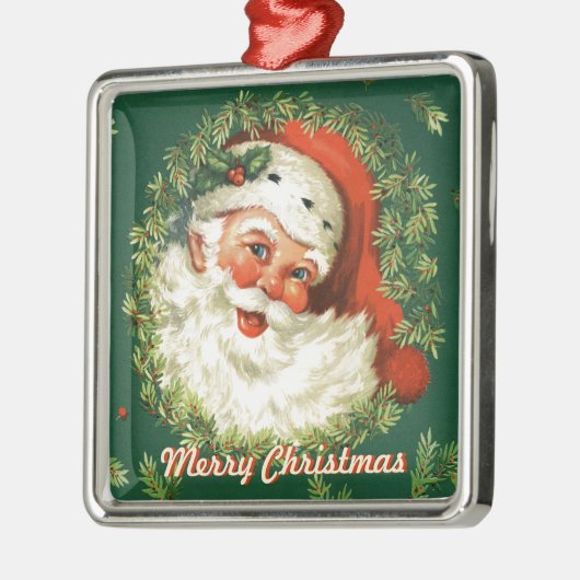 Retro Santa Ornament (Links)