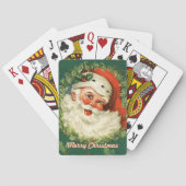 Retro Santa Playing Cards Spielkarten (Rückseite)