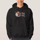 Retro Santa Teachers Always Make the Nice List Chr Hoodie (Vorderseite)