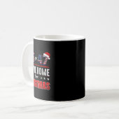 Retro Santa Trump 47. Präsident werde ich Zuhause  Kaffeetasse (Vorderseite Links)