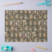 Retro Santa & Viktorianische Weihnachtsfeier Seidenpapier (Basteln)