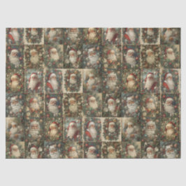 Retro Santa & Viktorianische Weihnachtsfeier Seidenpapier