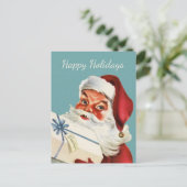 Retro Santa Vintage Weihnachten (Stehend Vorderseite)