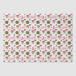 Retro Santa Weihnachts-Tissue Seidenpapier