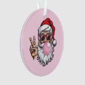 Retro Santa Weihnachtsblase Vintag Ornament (Vorderseite)