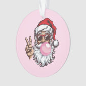 Retro Santa Weihnachtsblase Vintag Ornament (Vorderseite)