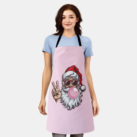 Retro Santa Weihnachtsblase Vintag Schürze (Getragen)