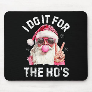 Retro Santa Weihnachtsblasen Blase Pink Santa Xm Mousepad