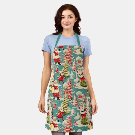 Retro Santa Wonderland 2 Schürze (Getragen)