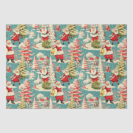 Retro Santa Wonderland 2 Seidenpapier