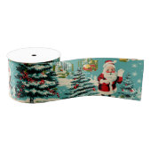 Retro Santa Wonderland Ripsband (Spule)