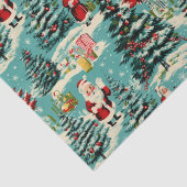 Retro Santa Wonderland Seidenpapier (Detail)