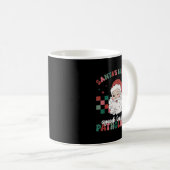Retro Santa's Favorite Speech Language Christmas S Kaffeetasse (VorderseiteRechts)