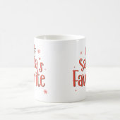 Retro Santas Lieblings-Typografie Kaffeetasse (Mittel)