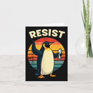 Retro Sarcastic Penguins Residence Tarife Karte