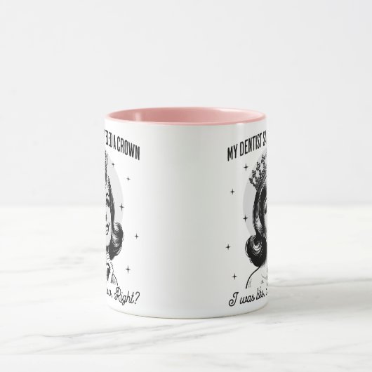 Retro Sarcastic Tasse - Krone (Zentrum)
