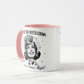 Retro Sarcastic Tasse - Krone (Vorderseite Links)